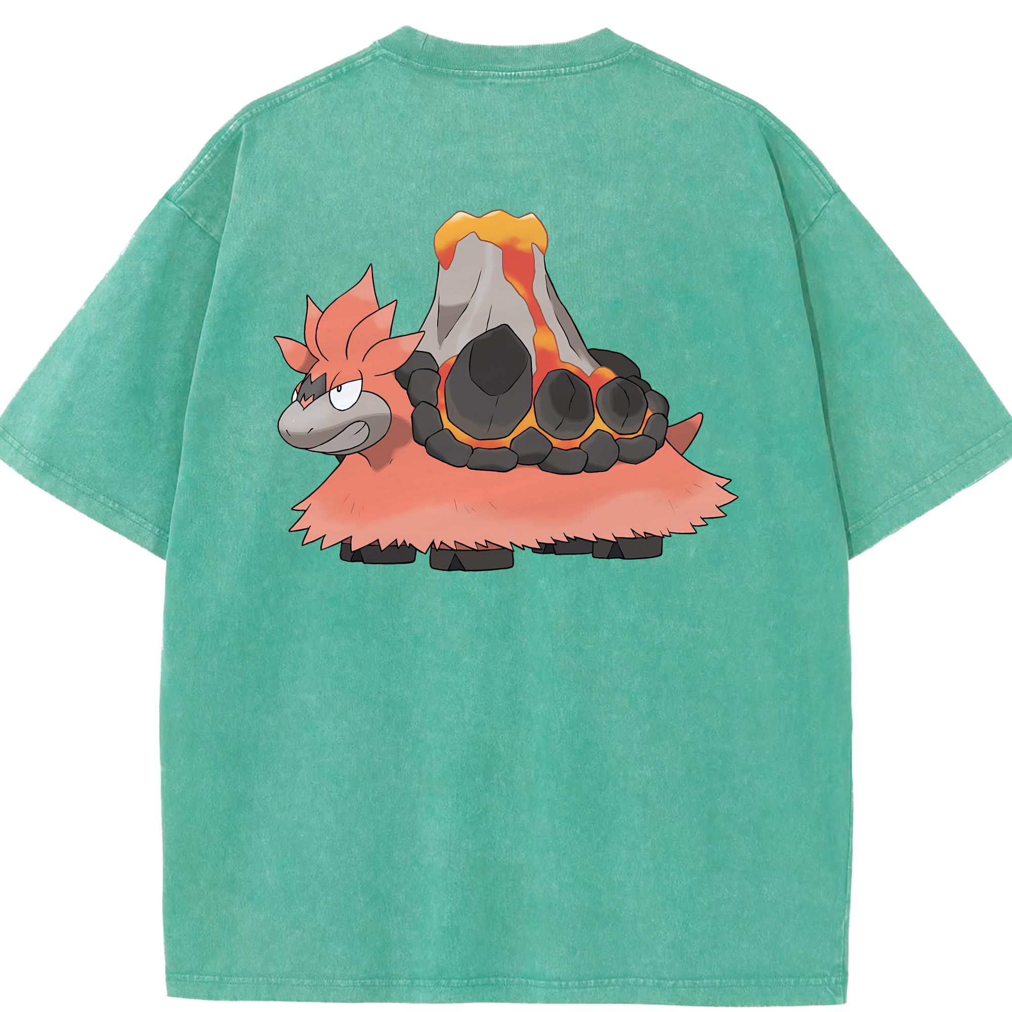 （画像用） ポケットモンスター Pokémon 綿100% ヴィンテージ風 半袖Tシャツ（背面プリント）